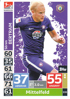 Soren Bertram Erzgebirge Aue 2018/19 Topps MA Bundesliga #335